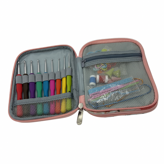 Estuche de ganchos con accesorios floral